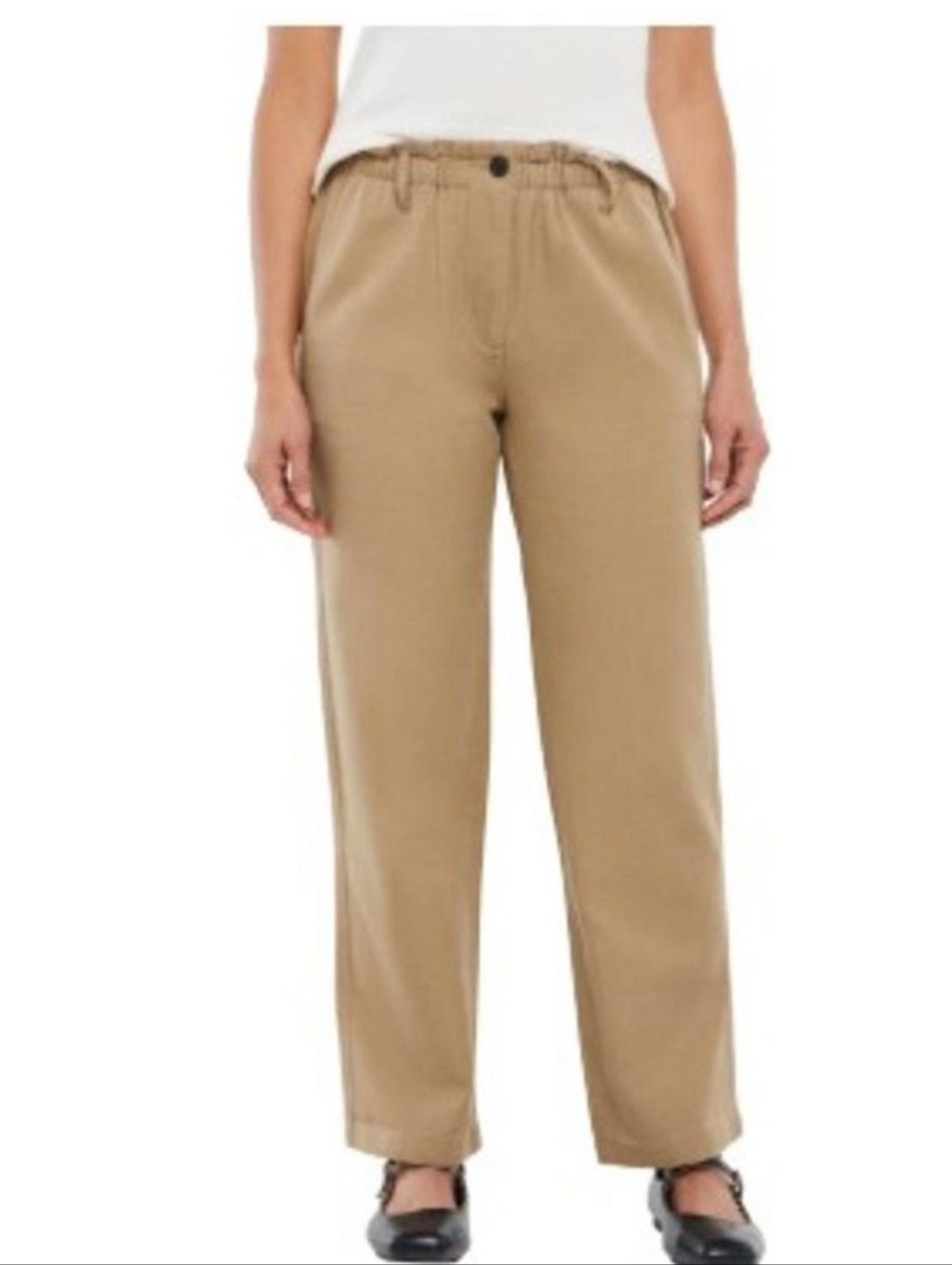 Gap Tan Twill Drawstring Waist Pants Size Medium